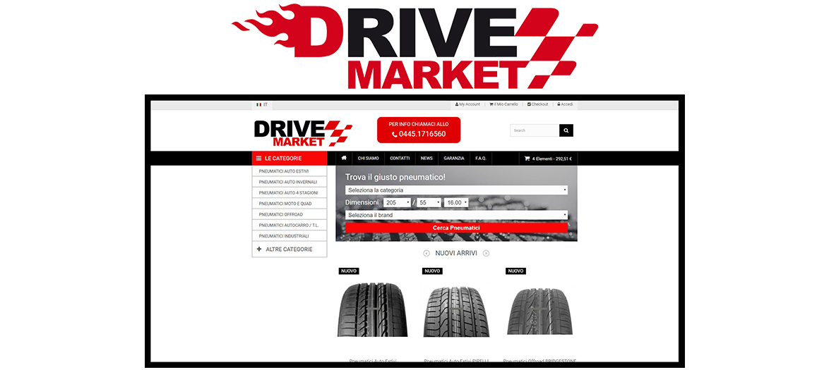 Drivemarket E-commerce pneumatici
